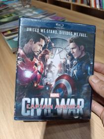 美国队长3：内战 DVD（全新未拆封蓝光碟）