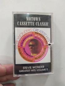 Stevie Wonder 《Stevie Wonder's Greatest Hits Vol. 2》Motown Cassette classic（8品打口磁带1盘上端打口未伤及磁带芯未使用过参看书影据1971年原版90年代加拿大原版Rhythm & Blues, Soul, Funk Pop需使用快递发货）55675