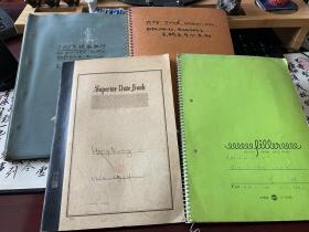 日本回流 笔记本 旅行日记 松下电器 宣传部 见野健治~旅游 游历 时间大概是上个世纪五十年代到七十年代左右~文字，名片，地图，票根，报纸，老产品宣传单~