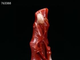 旧藏·寿山石竹节印章摆件。