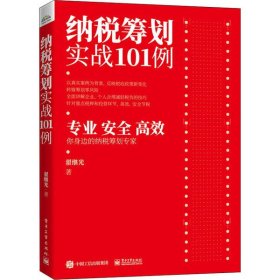 【9成新正版包邮】纳税筹划实战101例