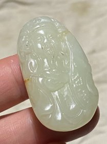 老玉，和田玉白玉财神爷