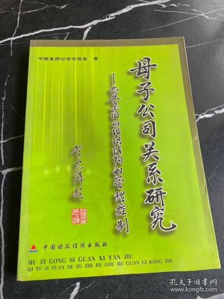 母子公司关系研究（企业集团的组织结构和管理控制）