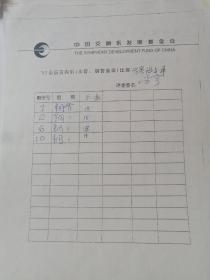 97全国室内乐决赛记分单
评委白宁签名