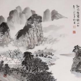 【作品保真，取自画家本人】邓军  48*48*4
柳州美协主席，1946年7月生，又名老君，原名邓培君，祖籍河南，广西柳州人，现为柳州市群众艺术馆研究馆员。中国美术家协会会员，广西美术家协会常务理事兼国画艺委会委员，柳州市文学艺术界联合会副主席，柳州市美术家协会主席，柳州国画研究院名誉院长12。