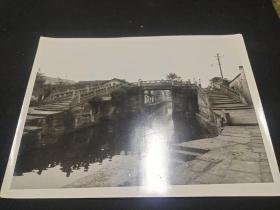 70－80年代黑白老照片  绍兴八字桥 20－15厘米