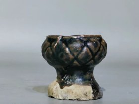 古玩旧藏磁州窑油灯