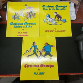H.A.REY 系列：Curious George gets a medal. Curious George.Curious George rides a bike(3本合售）