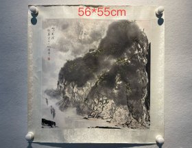 刘懋善，画，国画，晚秋图，山水国画
