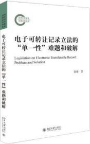 电子可转让记录立法的“单一性”难题和破解