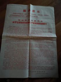 红色文献   1970年动员令   有折痕