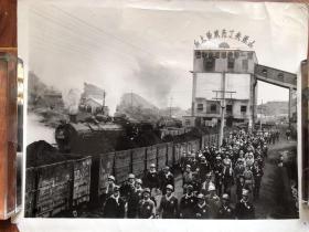 【老照片】五六十年代的安源煤矿  矿工与火车 569喷气式火车