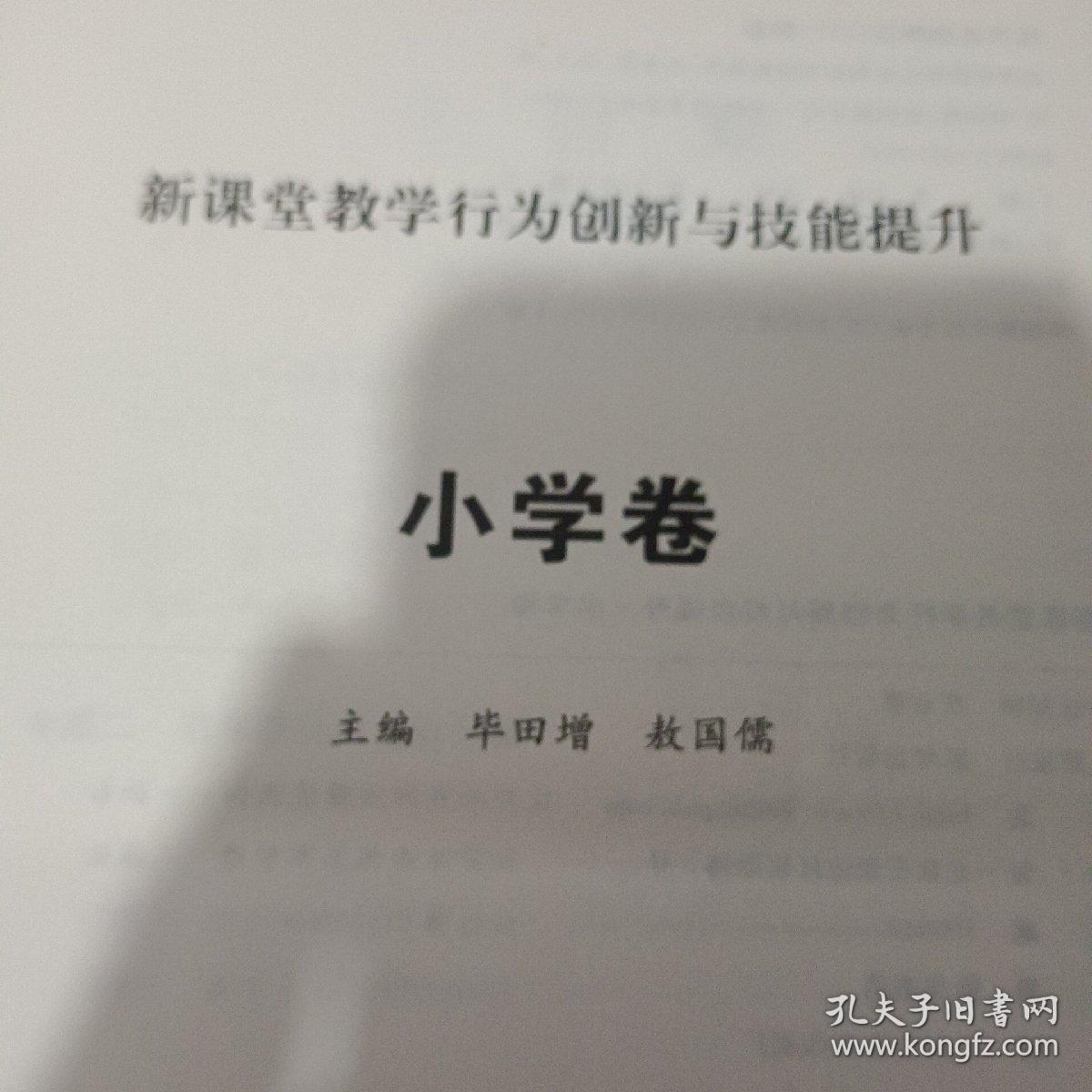 新课堂教学行为创新与技能提升.小学卷(上)