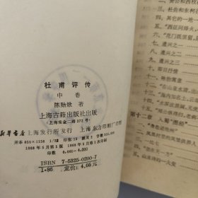 杜甫评传.中卷