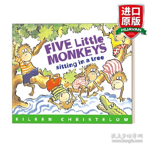 Five Little Monkeys Sitting in a Tree  五只小猴子坐在树上