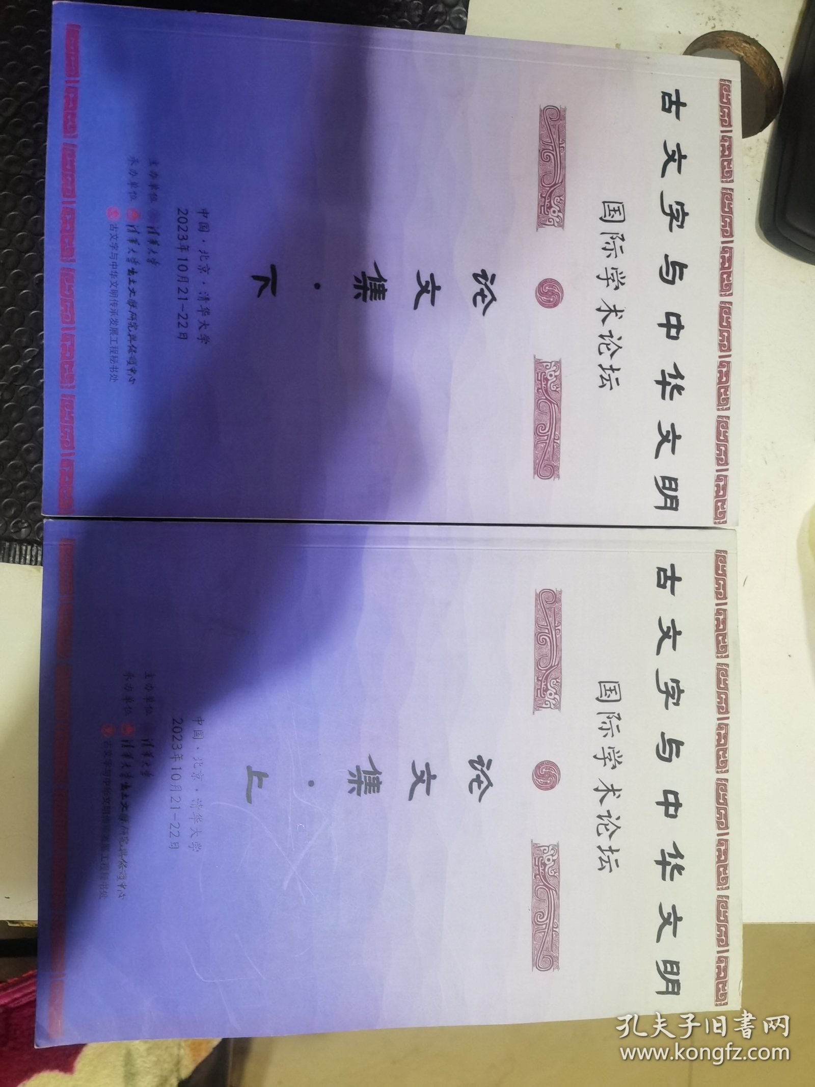 D5 古文字与中华文明明国际学术论坛论文集。品好内页干干净净。近全品。