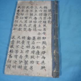 梁武帝劝：清一毛笔手抄本，字迹漂亮，总页面64单页，书长：28cm，宽：16cm，厚：1cm。稀见