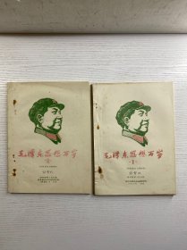 毛泽东思想万岁（1、2）2本（木刻头像）油印本（1967四机部第十设计院东方红战斗兵团宣传组油印（现货如图）