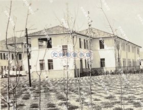 【南京史料】1940年代早期 南京国立中央大学校园内行走的日军第15师团军医部军官与日伪医疗人员及其家属 原版老照片一枚（1937年，日军占领南京，民国最高学府国立中央大学被日军用作陆军医院，昔日莘莘学子求学之地， 沦落为侵略军治病疗伤之所。）