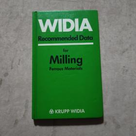 WIDIA Recommended Data for Milling Ferrous Materia