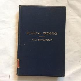 SURGICAL TECHNICS IN HOSPITAL PRACTICE  外科手术技术在医院实践中的应用 外文老外文书 老外文书  精装 1898