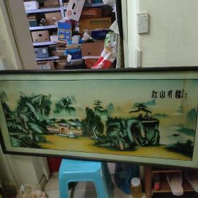 玻璃画 江山多娇