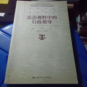 法治视野中的行政指导 ISBN9787300069081