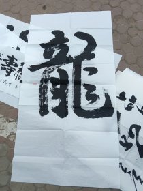 龙字书法。康立平。来源地:北京