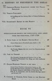 1905 年，卡莱尔《腓特烈大帝》卷二，5幅插图，漆布精装毛边本，书脊烫金，八五品HISTORY of FRIEDRICH II. OF PRUSSIA Called FREDERICK THE GREAT