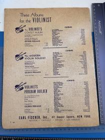 美国发货 约1930年代管弦乐谱Carl Fisher progressive Orchestra Folio