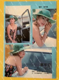 邓萃雯，草蜢32开彩页，单页双面（64）