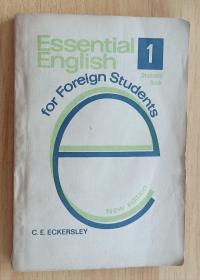 英文书 Essential English for Foreign Students, Book 1