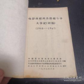 电影战线两条路线斗争大事记1948－1967