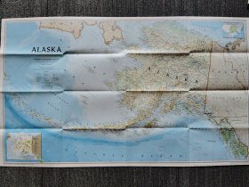 National Geographic国家地理杂志地图系列之1994年5月 Alaska 阿拉斯加地图