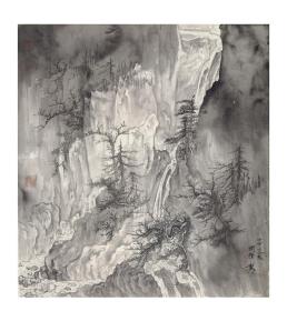 中国美院教师 高树标 绢本山水