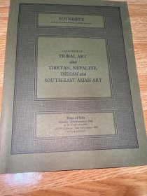 G-3111伦敦苏富比1983年11月28日TRIBAL ART also TIBETAN, NEPALESE, INDIAN and SOUTH-EAST ASIAN ART