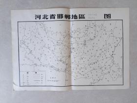 河北省邯郸地区 58年年雨量等值线图