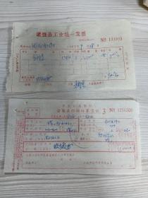 诸暨县限额结算金融凭证，1987年。