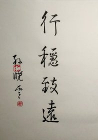 孙晓云书法有法 扉页《行稳致远》吉语签名本原装正版