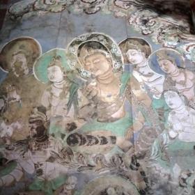 中国古代壁画经典高清大图系列.敦煌莫高窟第220窟说法图（初唐）鉴赏，装饰，临摹，敦煌莫高窟第328窑说法图（盛唐，鉴赏，装饰，临摹，2张，巨大型张