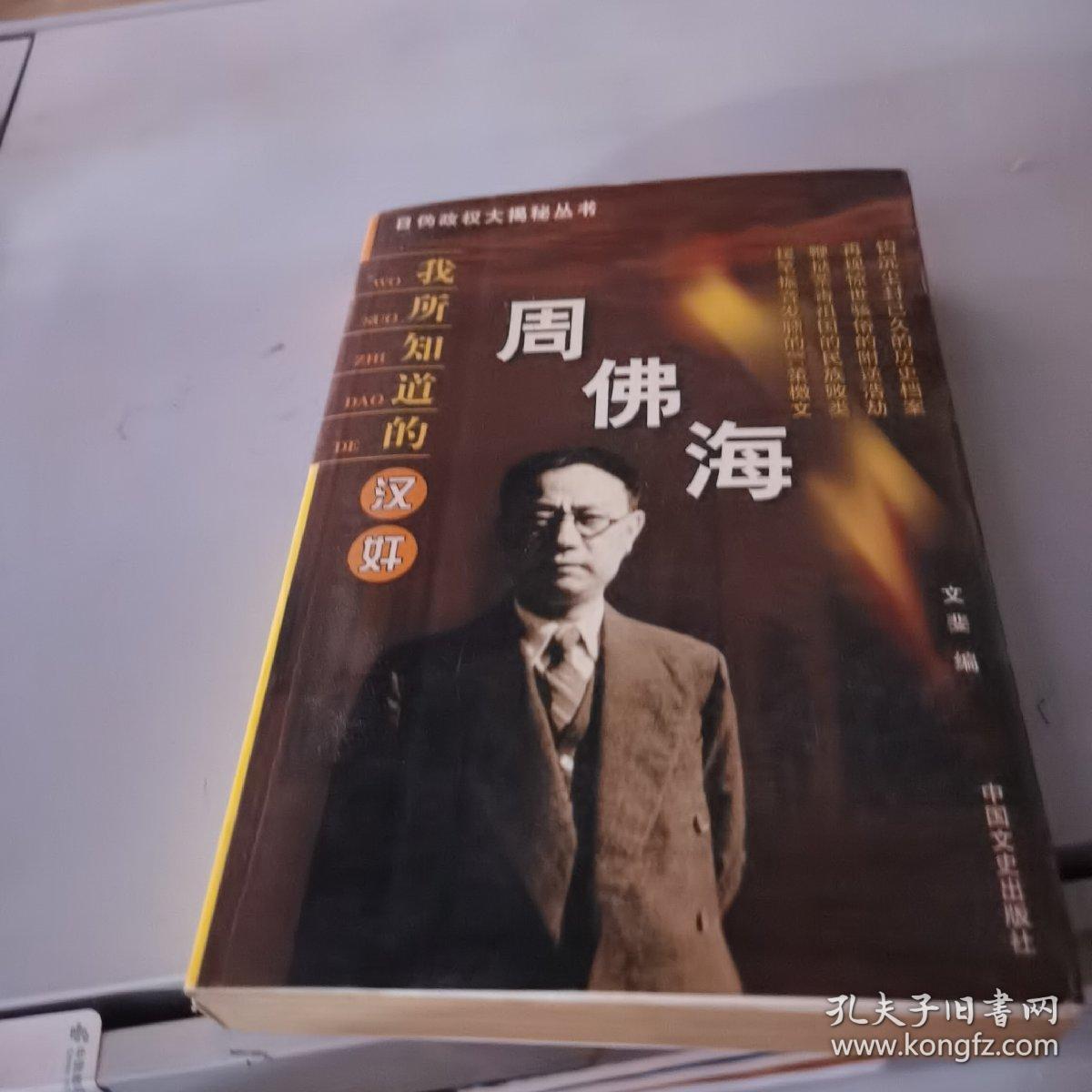 日伪政权大揭秘丛书：我所知道的伪满政权/伪满元凶/汪伪特工/伪蒙疆政权/伪华北政权/汉奸陈公博/汉奸周佛海/汉奸汪精卫和陈璧君