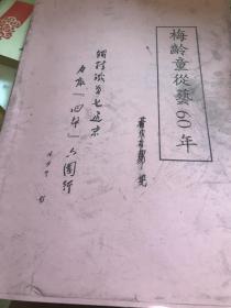 梅龄童从艺60年 邹纯著 赣南 宁都 采茶戏 大量照片