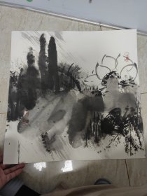 自娱斋保真销售：李丰民，50*50。号大风，字云明，麻雀斋主，生长在北京。北京大风雀语书画院院长、北京美术家协会会员、中国民主建国会会员、中国人民大学画院任惠中工作室画家，现首都师范大学刘大为工作室画家。1984年就读于中央美术学院国画系，受教于黄润华、姚治华、韩国臻、田黎明等。8