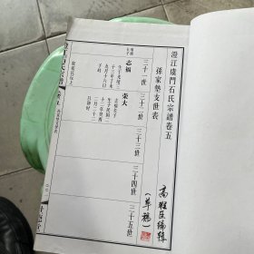 澄江石氏宗谱 卷五 高雅臣 编 辑