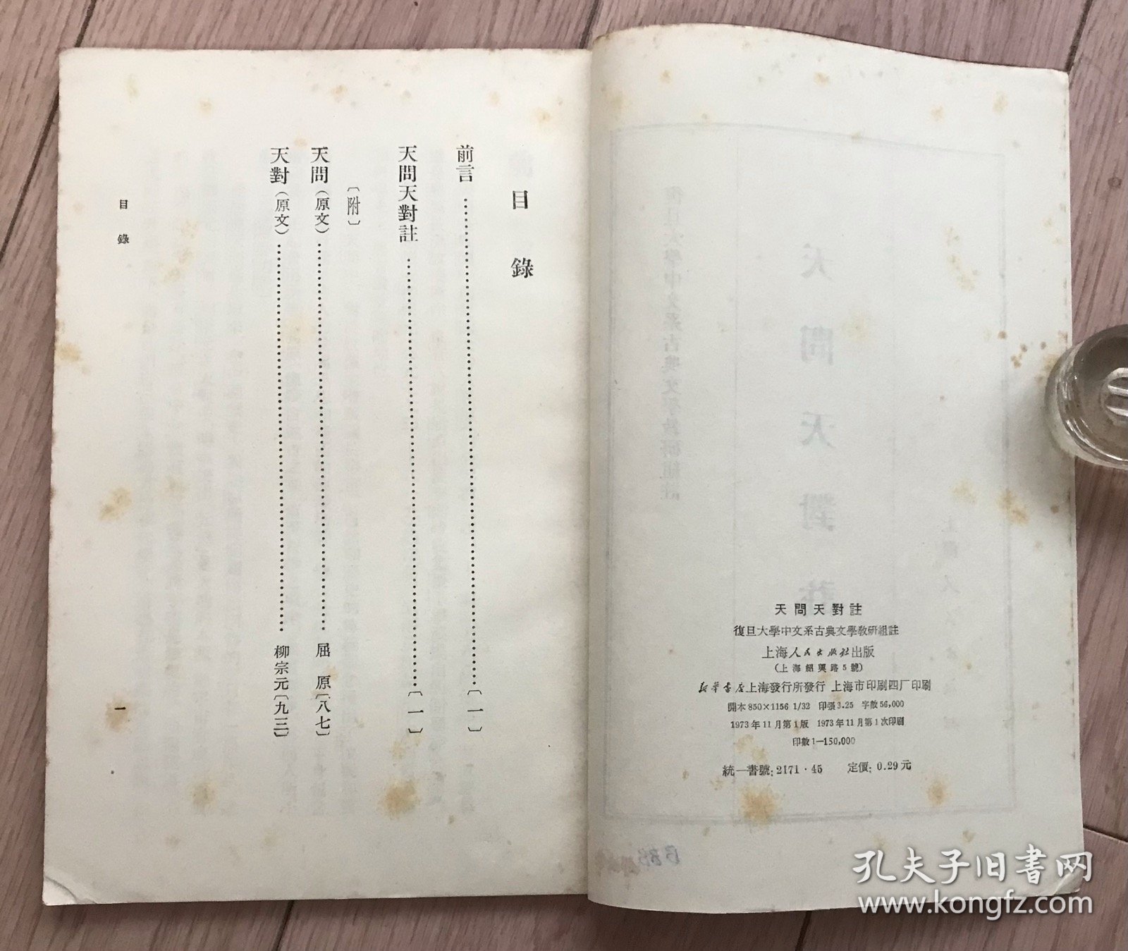 天问天对注.