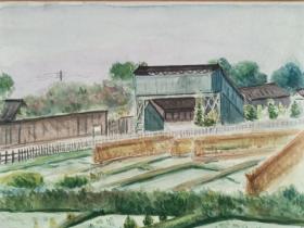 西画：品相如图，以上几幅作品，都是来自一人收藏，大约时间，1914年，保老保手绘，作者自荐