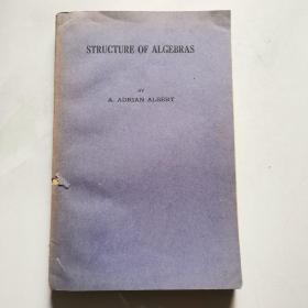 STRUCTURE OF ALGEBRAS BY A ADRIAN ALBERT     货号BB5