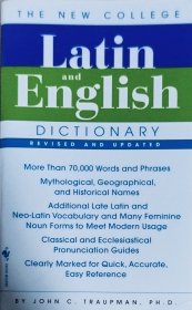 The Bantam New College Latin & English Dictionary, Revised Edition英文原版