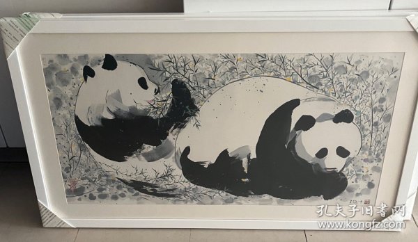 吴冠中版画《熊猫》