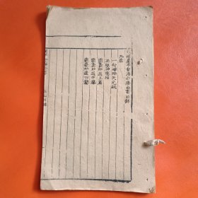 木刻本 增补星平会海命学全书（卷九上半部）